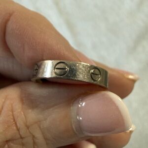 Cartier Silver Love Ring